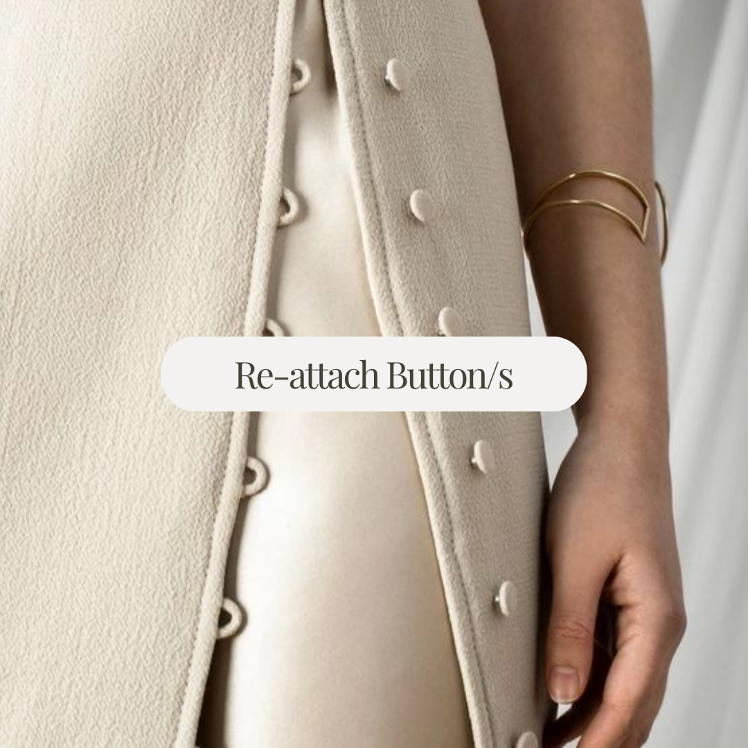 REPAIR YOUR CLOTHING- Re-attach button/s